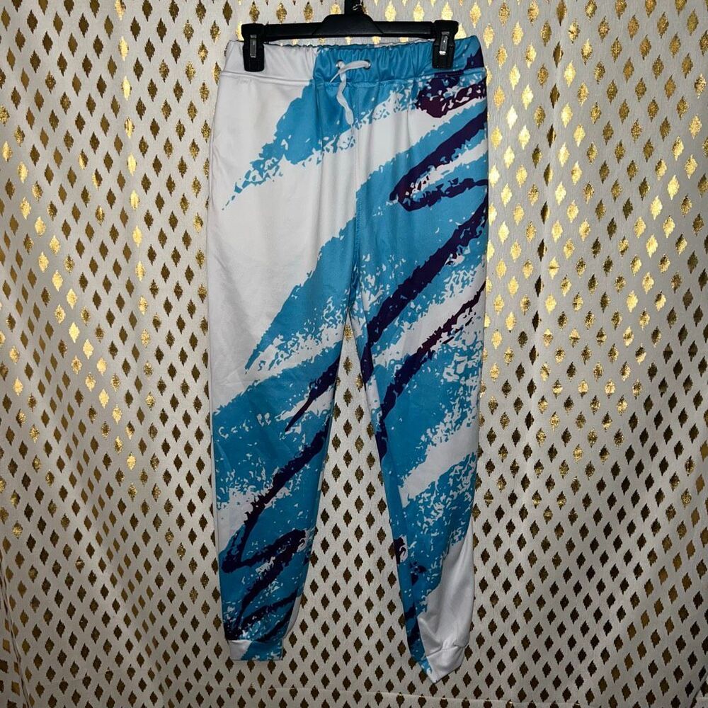 Retro vintage 90s cup style print joggers jogger pants size M
